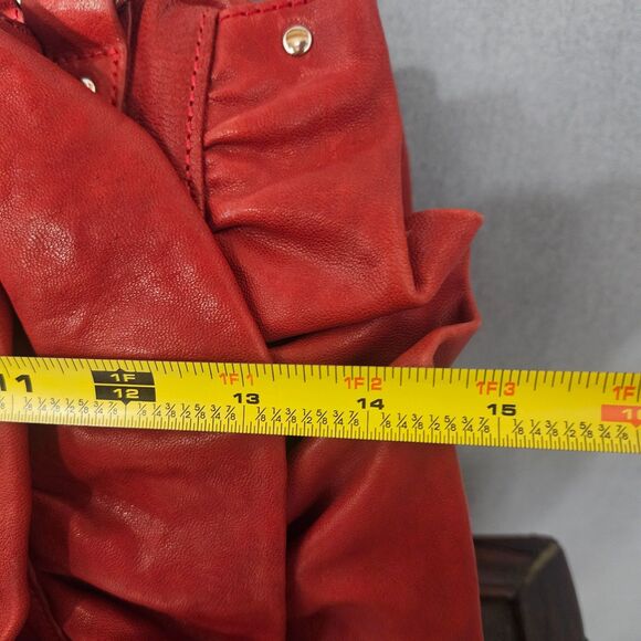 NWOT Roxbury Leather Bag Rosette Ruffle with Crossbody Strap Scatchel Loud - Picture 4 of 11